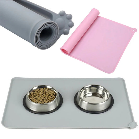 Silicone Dog Mat with Non-Stick Feature. Perfect for Pet Feeding and Drinking mess Control