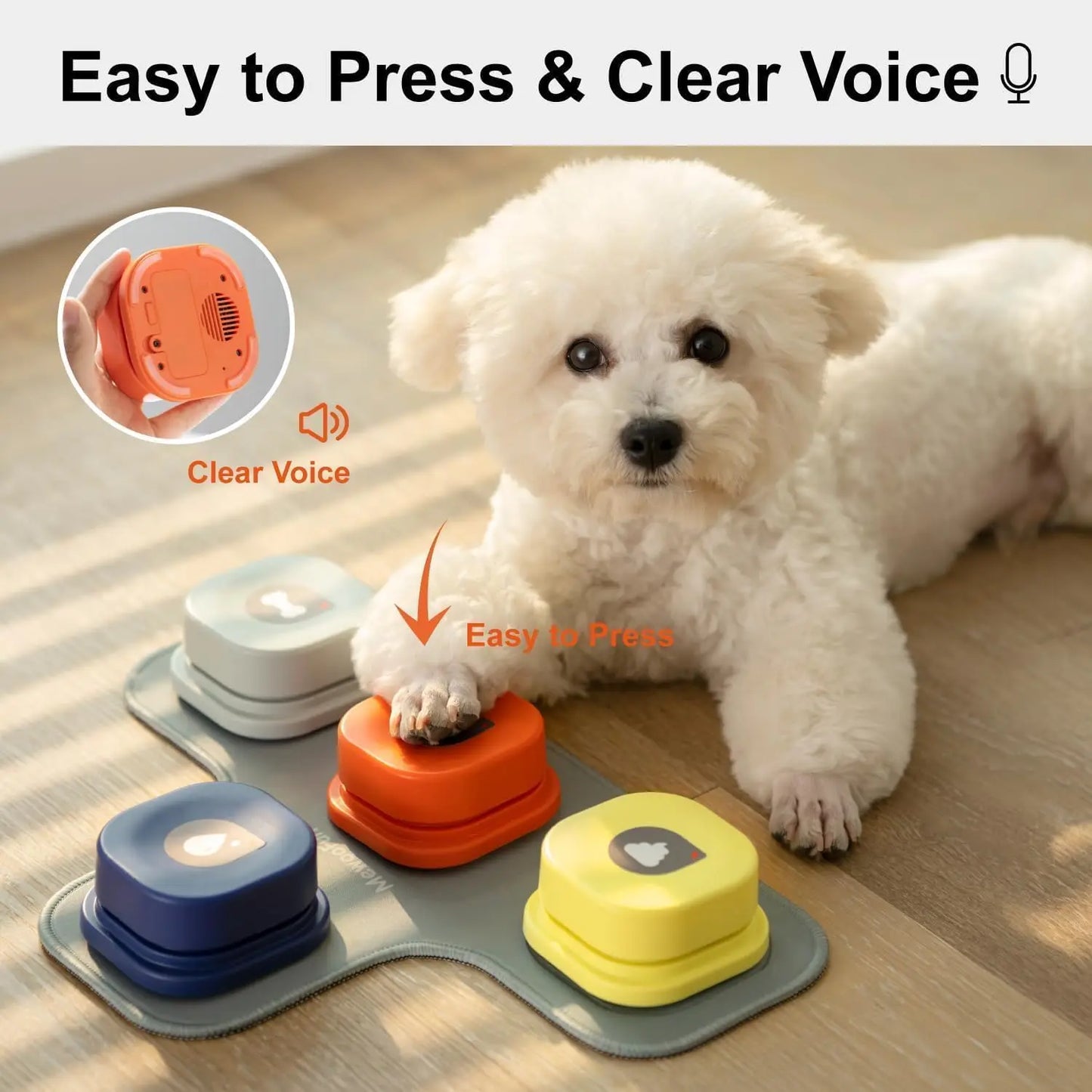 Recordable Communication Toy for Dogs and Cats with Talking Button Set - MEWOOFUN