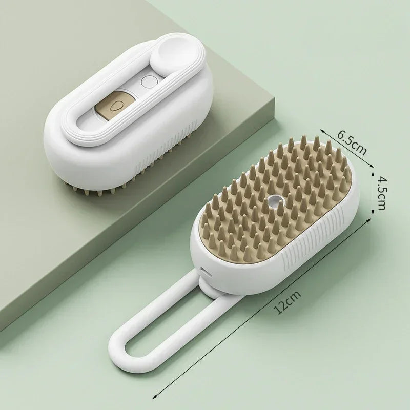 3-in-1 Pet Grooming Brush with Electric Spray function for effortless Grooming