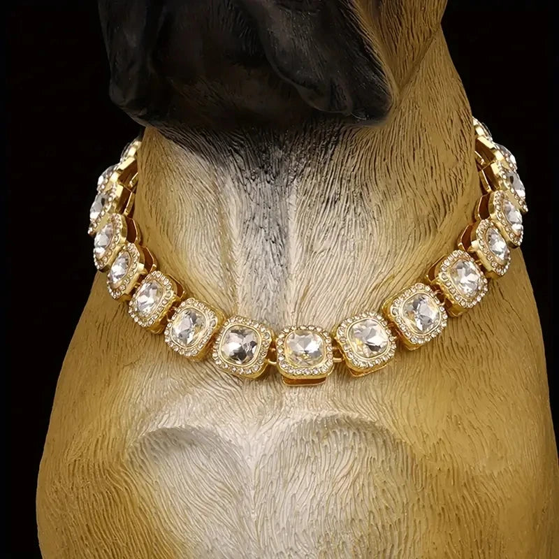 Luxurious Diamond Dog Collar - Bling Necklace