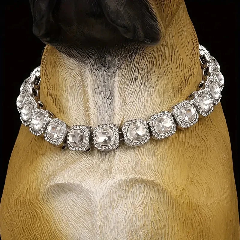 Luxurious Diamond Dog Collar - Bling Necklace