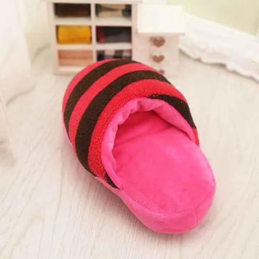 Slipper-Shaped Chew Toy For Fun - Soft and Resistant