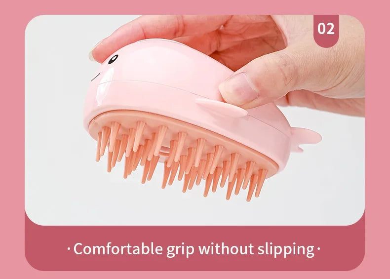 3-in-1 Pet Grooming Brush with Electric Spray function for effortless Grooming