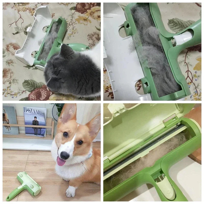 Portable and Effortless Pet Hair Remover - Reusable Fur Roller. Sofas, Carpets, Beds, Clothing, Cars, Furniture, and other Upholstery